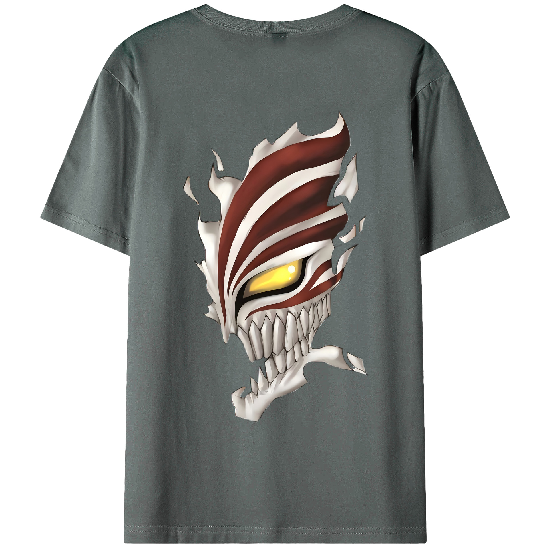 （画像用） ブリーチ 黒崎一護（くろさき いちご）BLEACH Kurosaki Ichigo 綿100％ メンズ半袖Tシャツ（バックプリント） 通気性